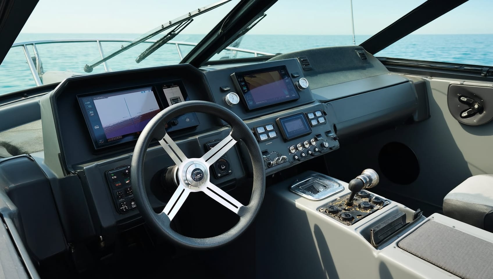 Gran Turismo 40 cockpit and helm flooded with natural light